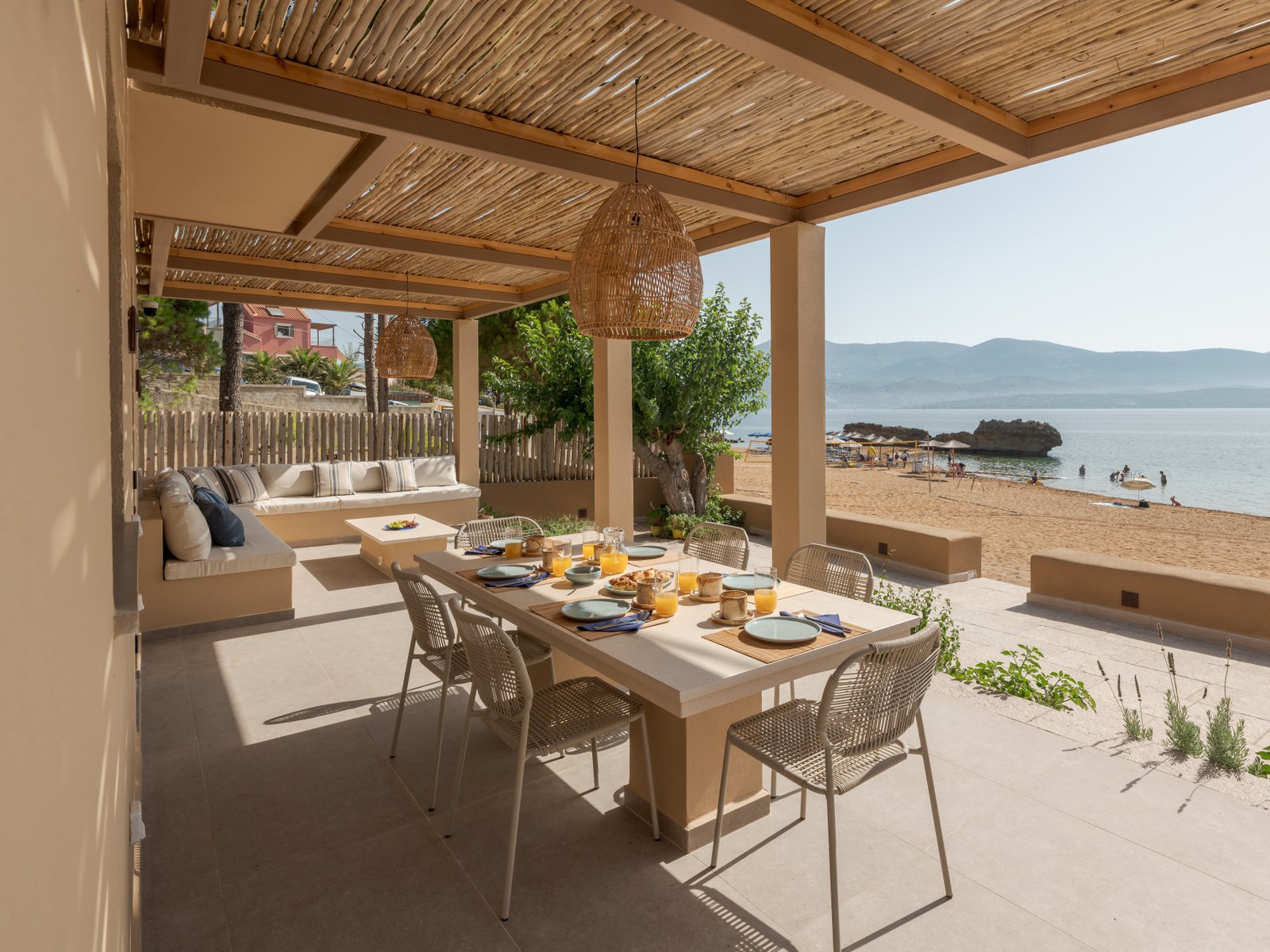 Outdoor space at Ammos Retreat