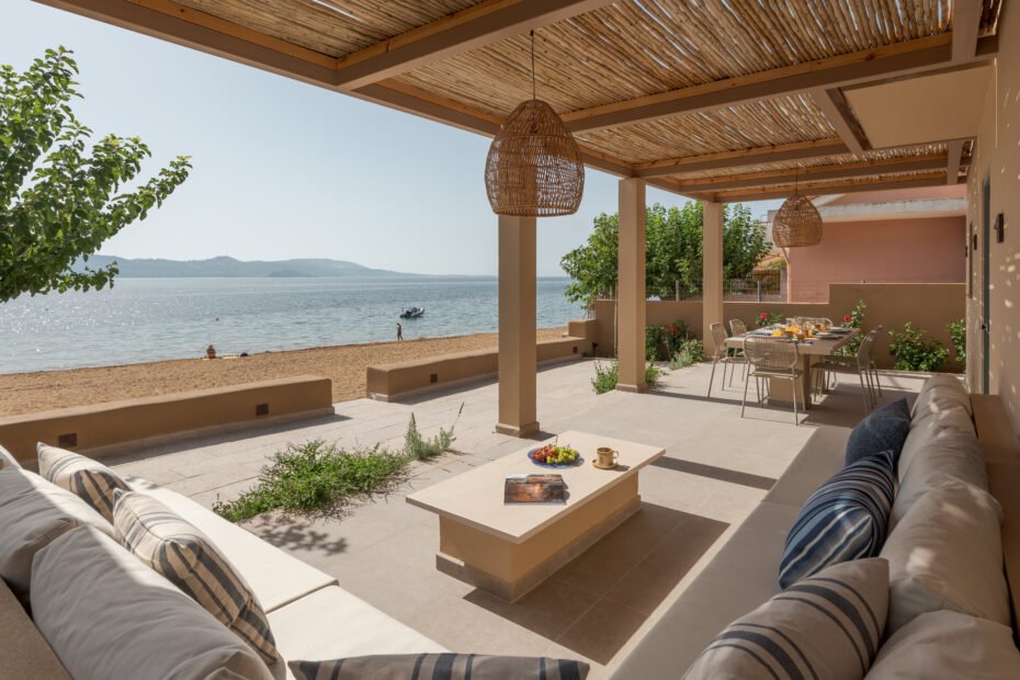 Terrace overlooking Lepeda Beach